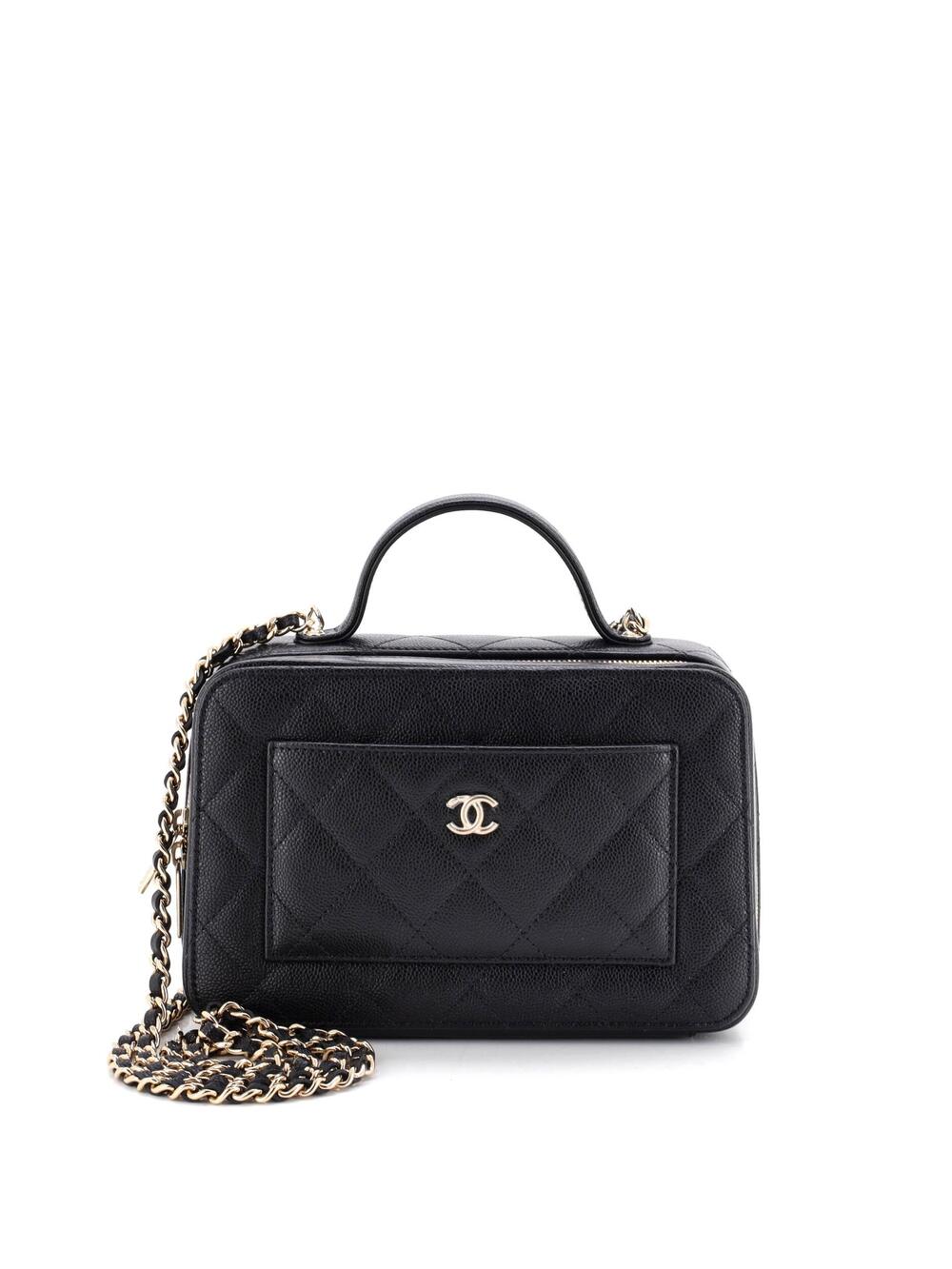 Chanel Cc Top Handle Front Pocket #343375C45B